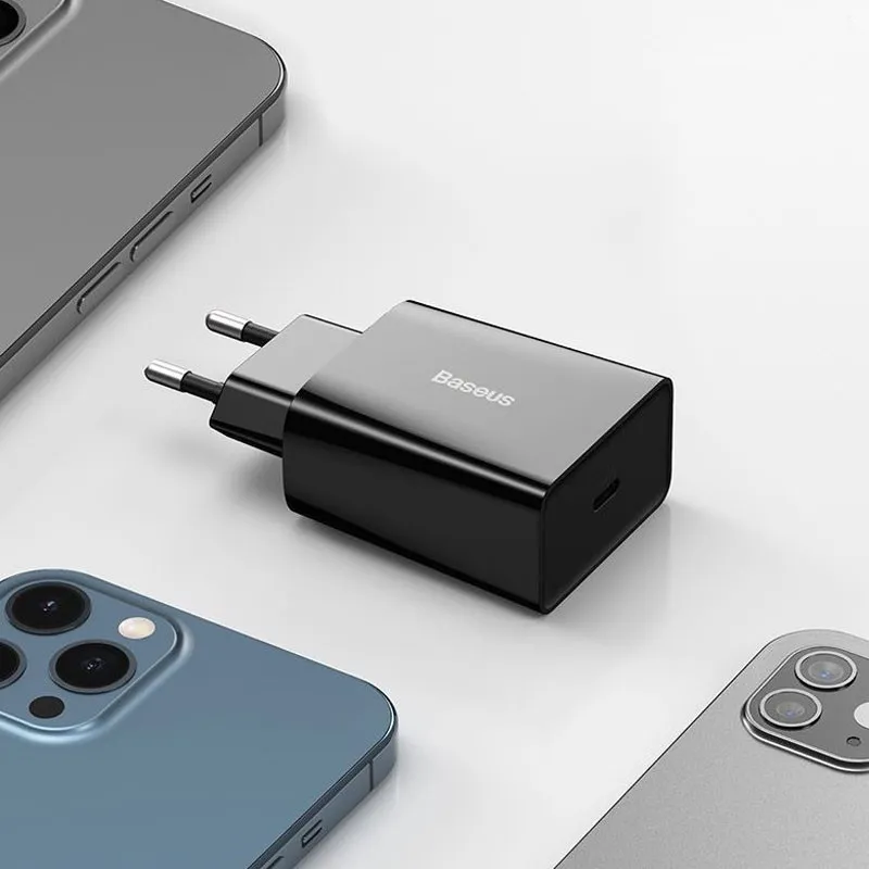 МЗП Baseus Speed Mini Quick Charger PD20W Чорний — фото 6