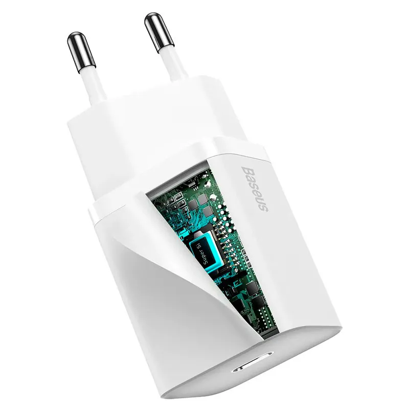 МЗП Baseus Super Si Quick Charger PD30W Білий — фото 2