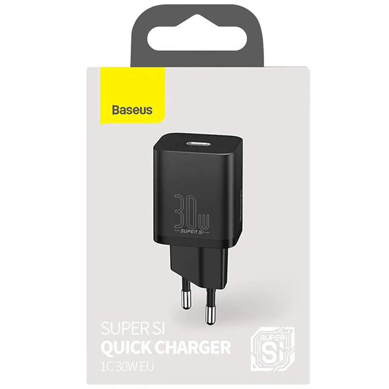 МЗП Baseus Super Si Quick Charger PD30W Чорний — фото 4