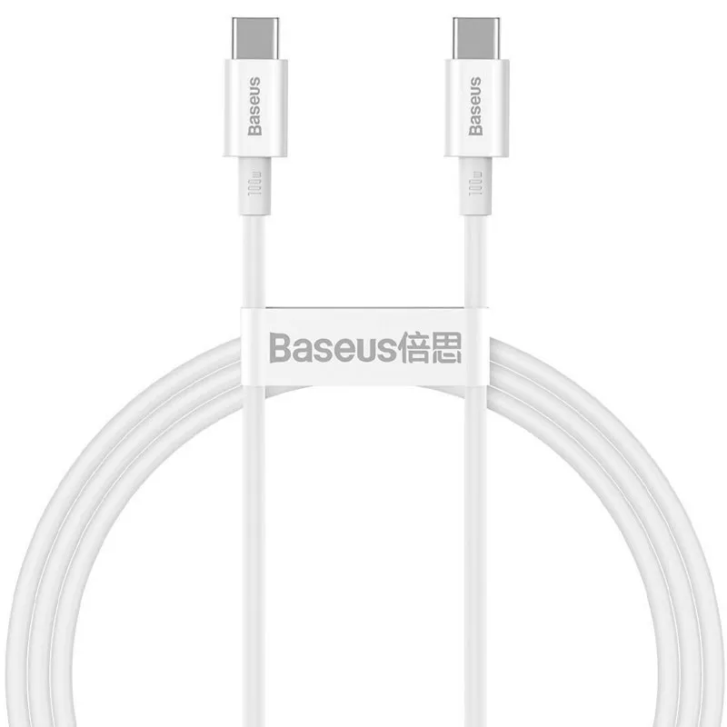 Дата кабель Baseus Superior Series Fast Charging Type-C to Type-C PD 100W Білий
