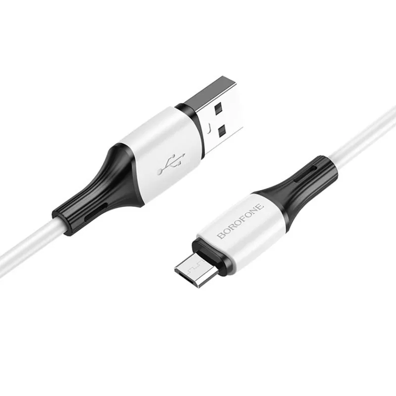 Дата кабель Borofone BX79 USB to MicroUSB Білий — фото 2