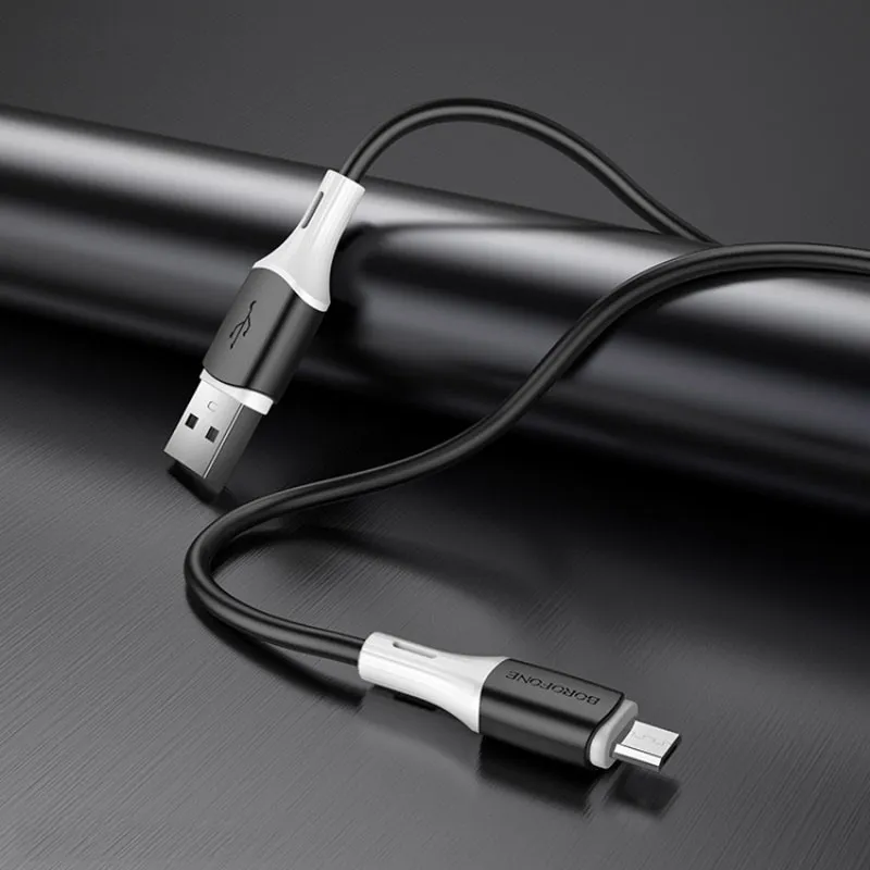 Дата кабель Borofone BX79 USB to MicroUSB Чорний — фото 3