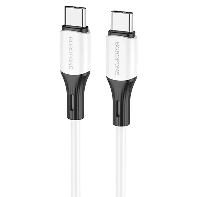 Дата кабель Borofone BX79 Type-C to Type-C 60W Білий