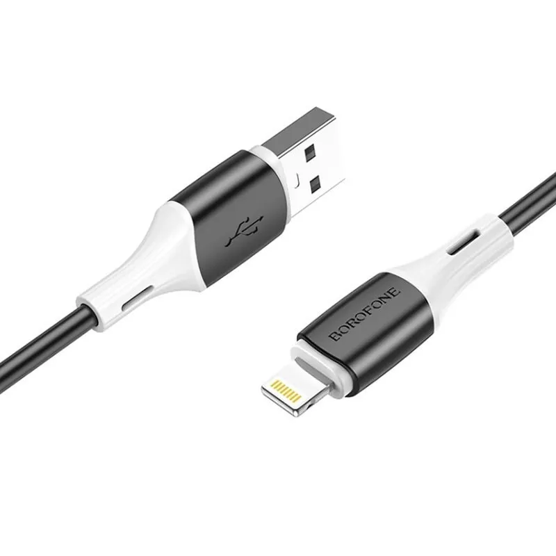 Дата кабель Borofone BX79 USB to Lightning Чорний — фото 2
