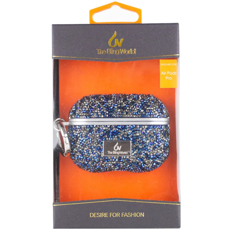 TPU чохол Bling World Rock Diamond для навушників AirPods 3 Синій — фото 7