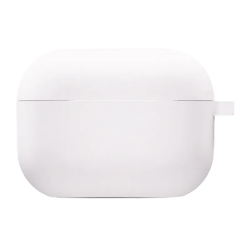 Силіконовий футляр з мікрофіброю для навушників Airpods Pro 2 / Pro Білий / White