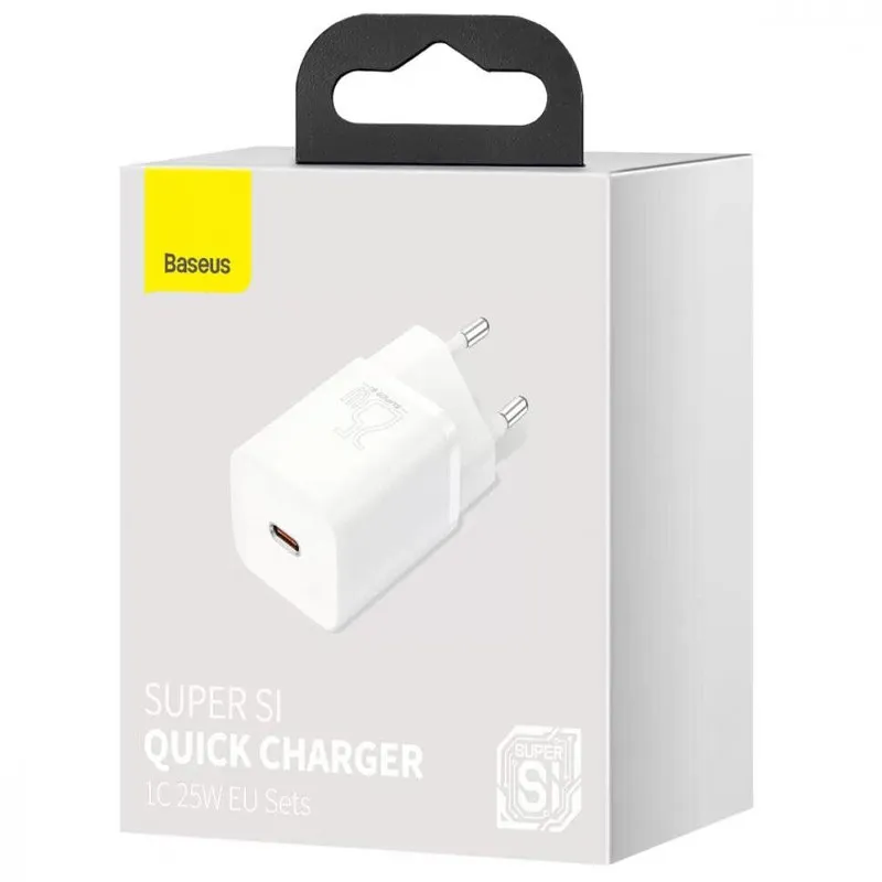 МЗП Baseus Super Si Quick Charger PD25W Білий — фото 4