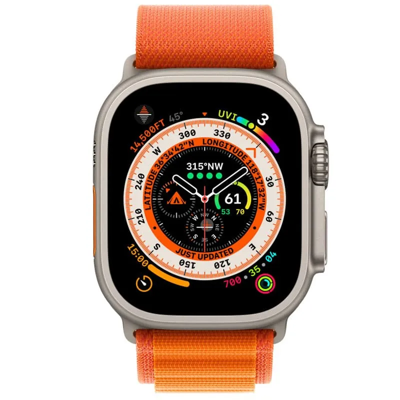 Ремінець Alpine Loop для Apple Watch 42 /44/45/46/49mm Помаранчевий / Orange — фото 2