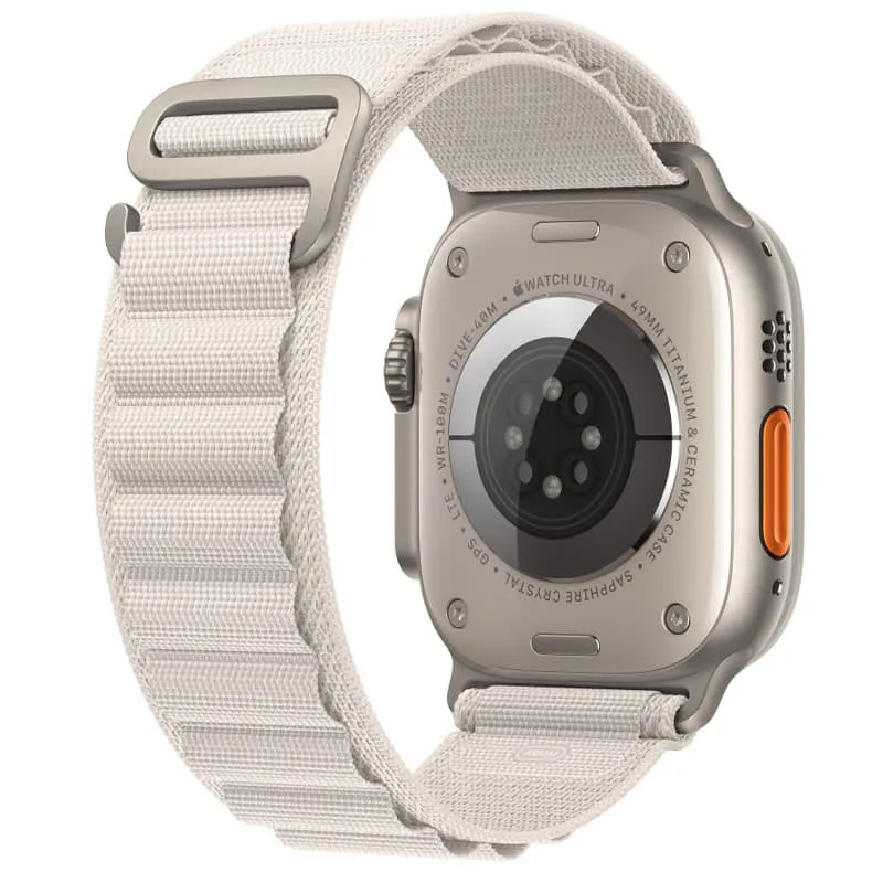 Ремінець Alpine Loop для Apple Watch 42 /44/45/46/49mm Сірий / Starlight — фото 3