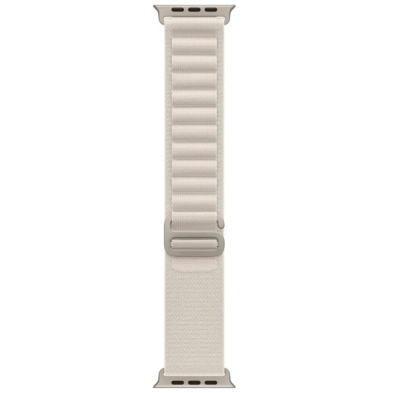 Ремінець Alpine Loop для Apple Watch 42 /44/45/46/49mm Сірий / Starlight — фото 4