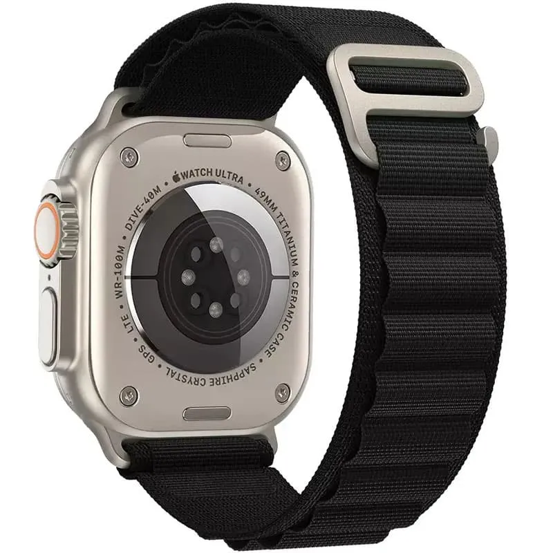 Ремінець Alpine Loop для Apple Watch 42 /44/45/46/49mm Чорний / Black — фото 2