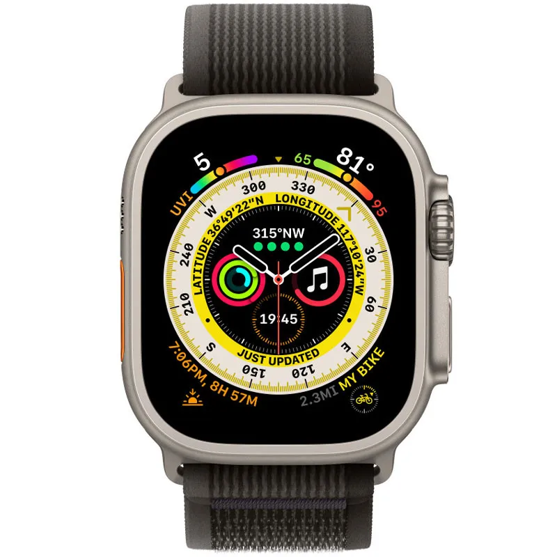 Ремінець Trail Loop для Apple Watch 42 /44/45/46/49mm Black / Grey — фото 2