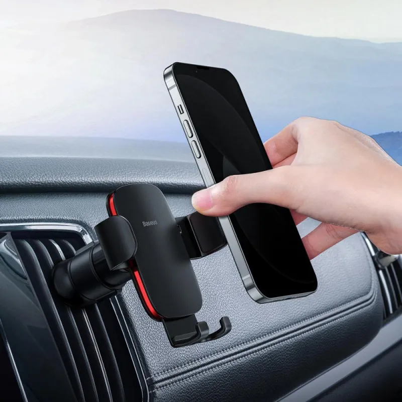 Автотримач Baseus Metal Age 2 Gravity Car Mount Black — фото 4