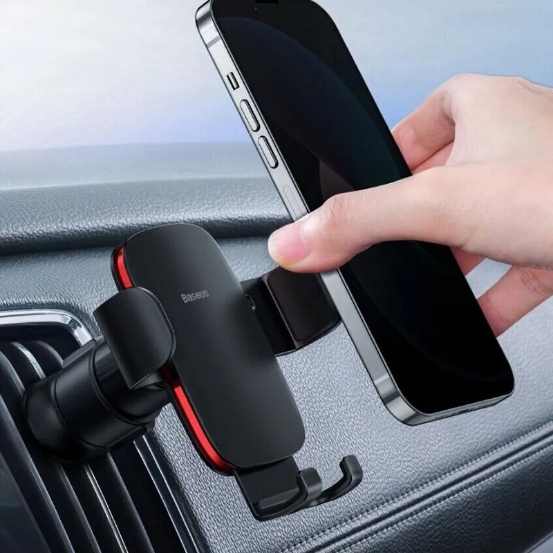 Автотримач Baseus Metal Age 2 Gravity Car Mount Dark Grey — фото 7