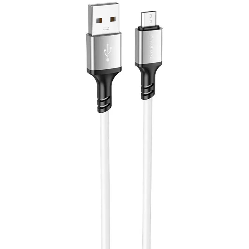 Дата кабель Borofone BX83 Famous USB to MicroUSB 2.4A White