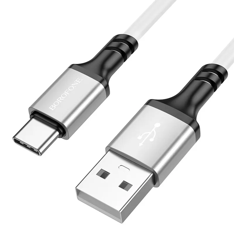Дата кабель Borofone BX83 Famous USB to Type-C 3A White — фото 2
