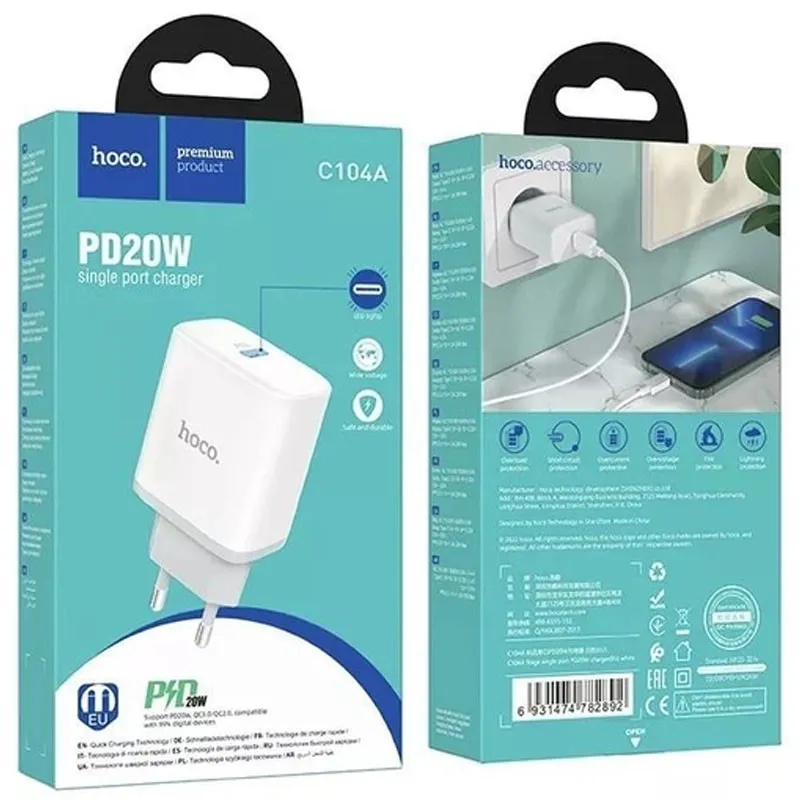 МЗП Hoco C104A PD20W White — фото 4