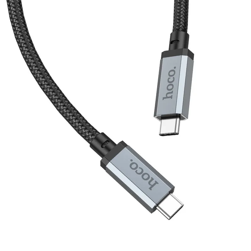 Дата кабель Hoco US05 Type-C to Type-C 100W USB4 40Gbps Black — фото 2