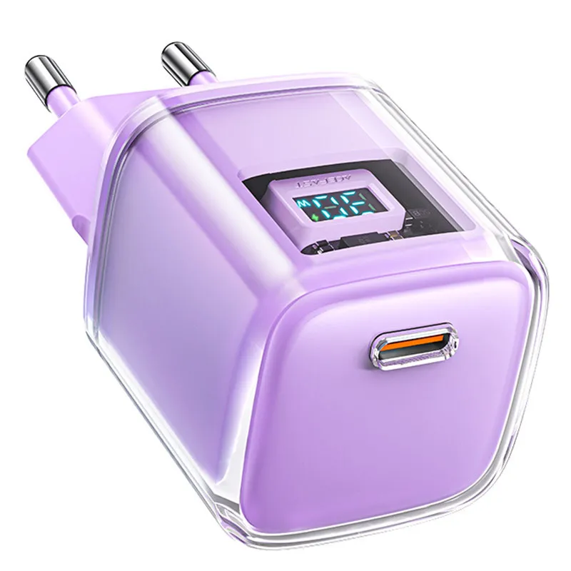 МЗП Acefast A53 GaN Sparkling series PD30W Alfalfa purple