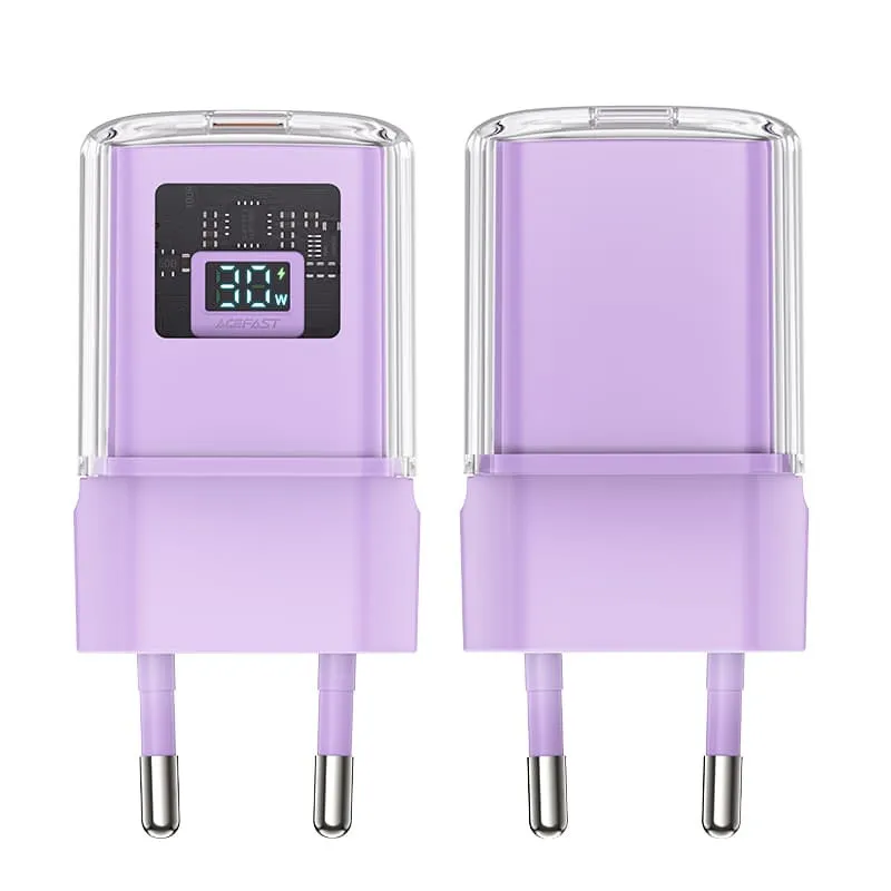 МЗП Acefast A53 GaN Sparkling series PD30W Alfalfa purple — фото 2