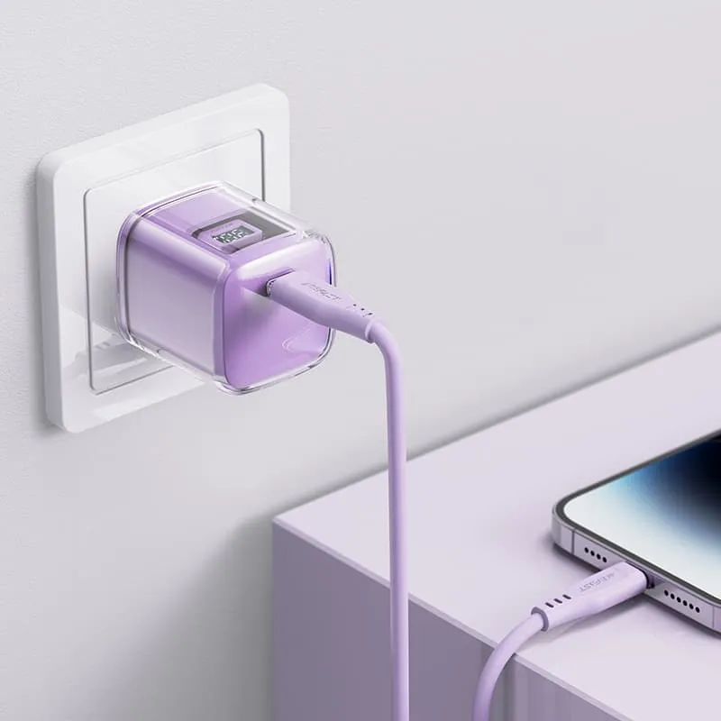 МЗП Acefast A53 GaN Sparkling series PD30W Alfalfa purple — фото 5