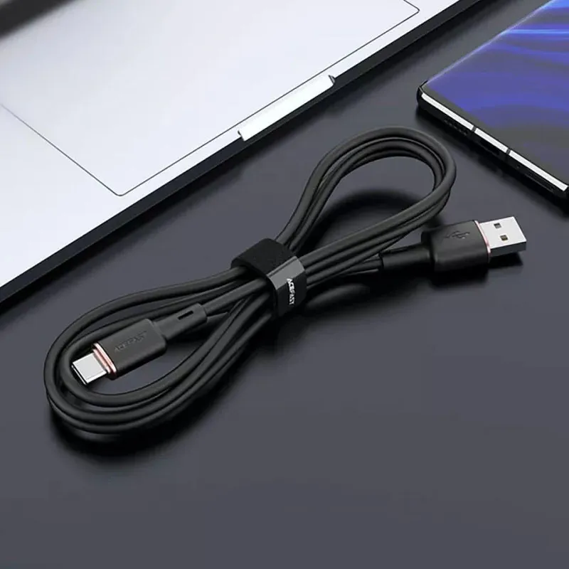 Дата кабель Acefast C2-04 USB to Type-C 3A Black — фото 4