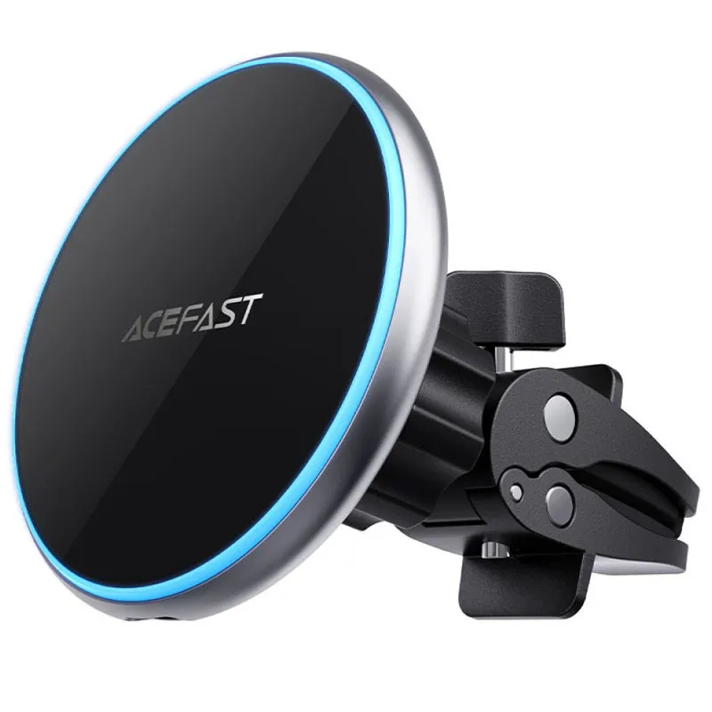 Автотримач з БЗП Acefast D3 magnetic wireless 15W Silver