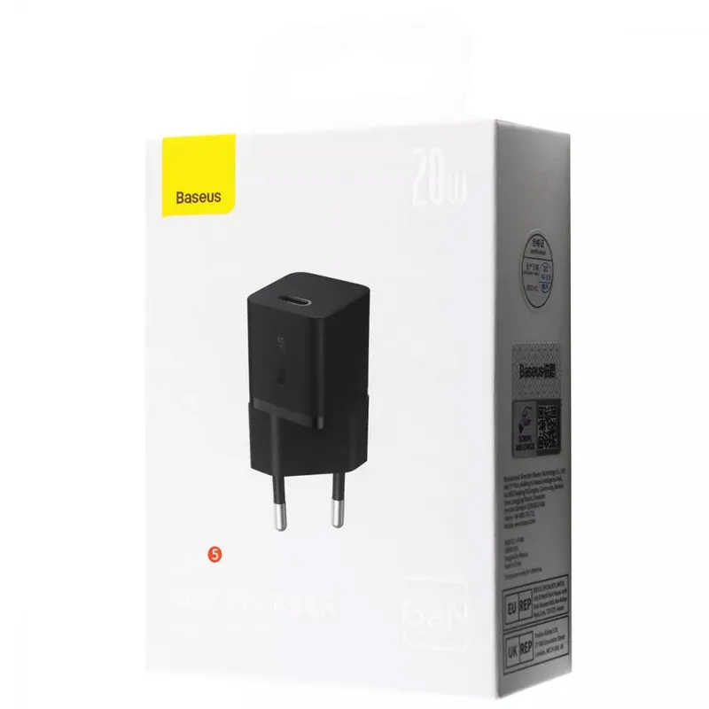 МЗП Baseus GaN5 Fast Charger PD20W Black — фото 4
