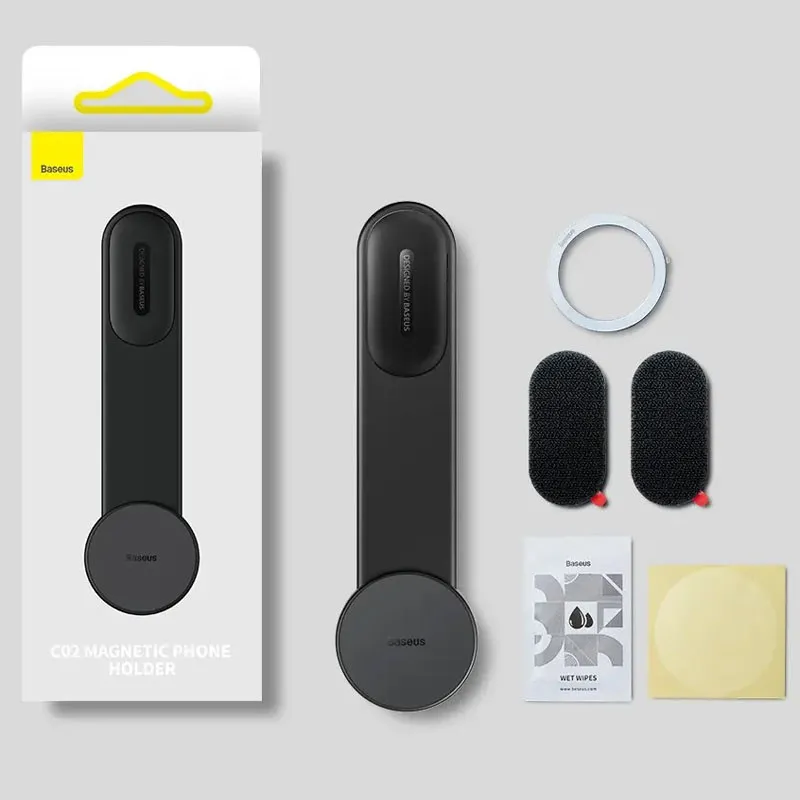 Автотримач Baseus C02 Magnetic Phone Holder Cluster Black — фото 7