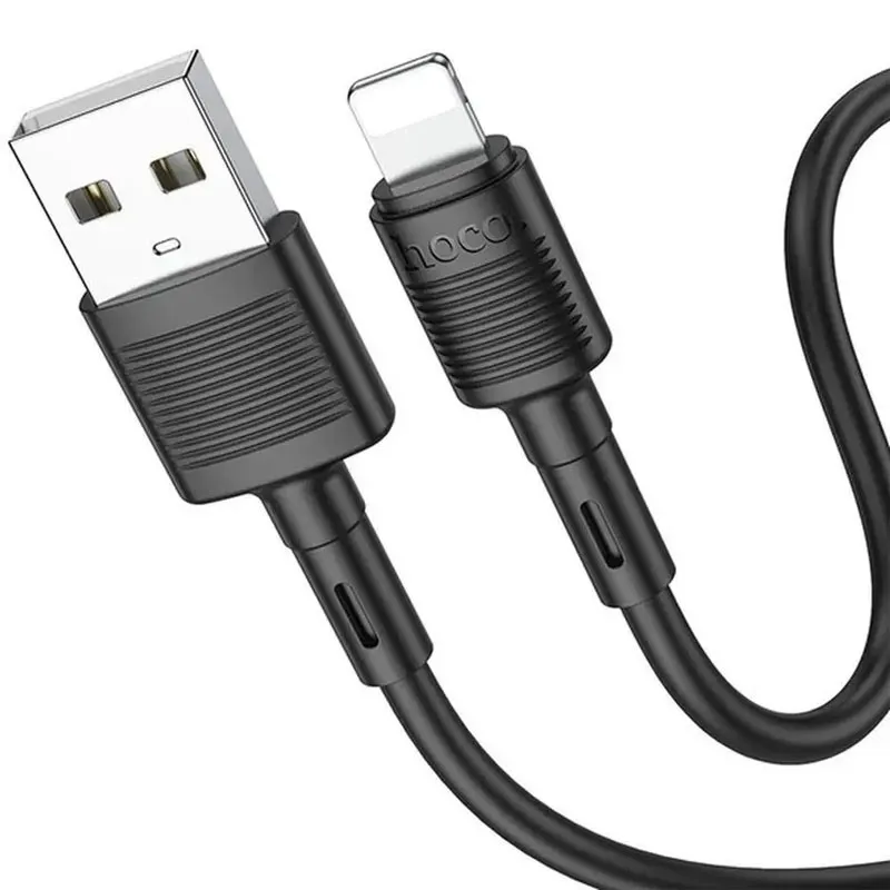 Дата кабель Hoco X83 Victory USB to Lightning Black — фото 2