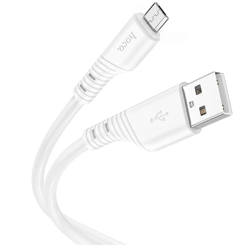 Дата кабель Hoco X97 Crystal color USB to MicroUSB White