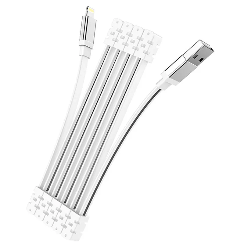 Дата кабель Hoco U103 Magnetic Absorption USB to Lightning White — фото 3