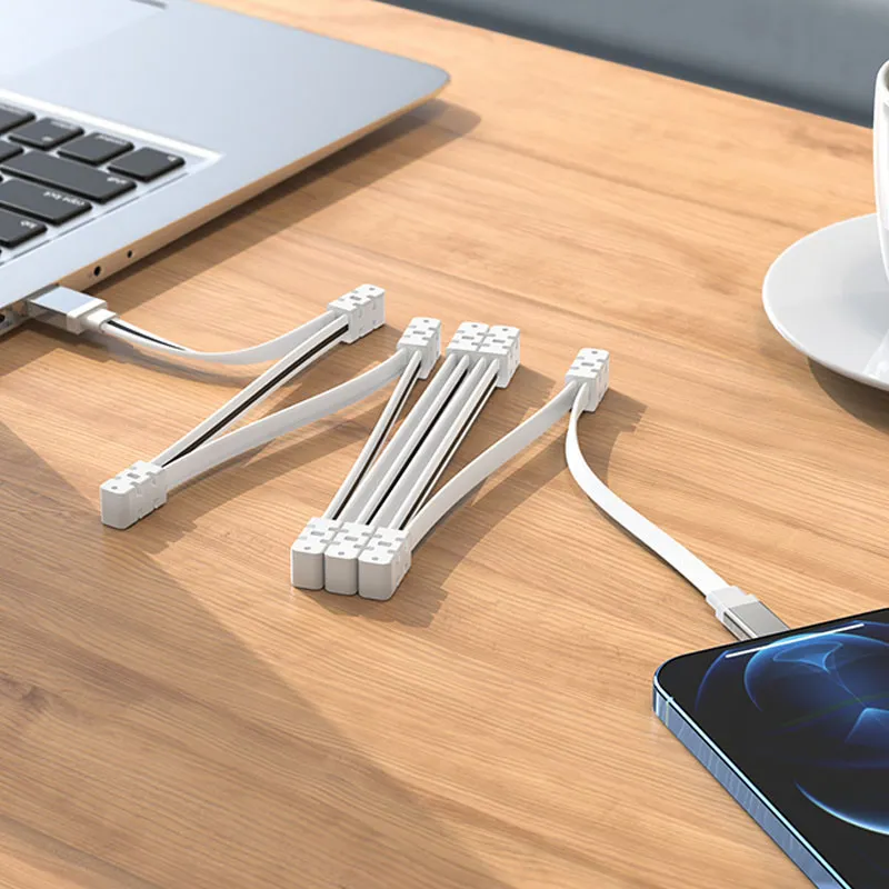 Дата кабель Hoco U103 Magnetic Absorption USB to Lightning White — фото 4