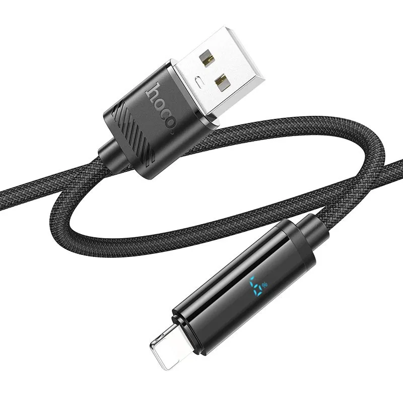 Дата кабель Hoco U127 Power USB to Lightning Black — фото 2