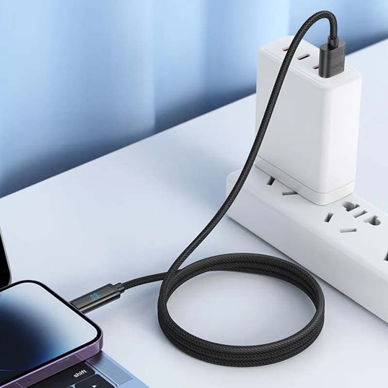 Дата кабель Hoco U127 Power USB to Lightning Black — фото 4
