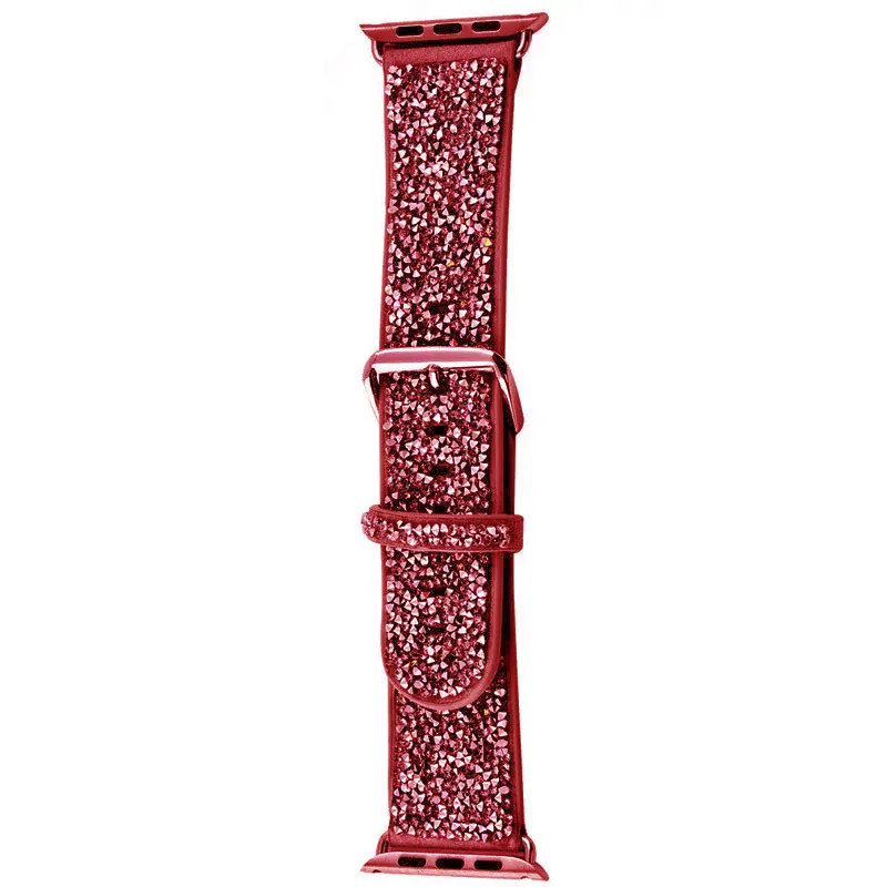 Ремінець Bling World Rock Diamond для Apple Watch 38/40/41/42mm Червоний