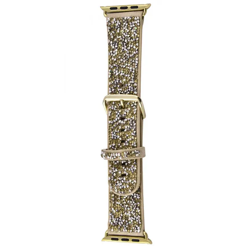 Ремінець Bling World Rock Diamond для Apple Watch 38/40/41/42mm Золотий