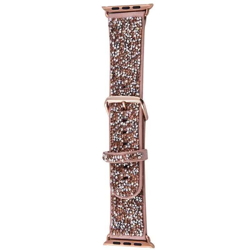 Ремінець Bling World Rock Diamond для Apple Watch 42 /44/45/46/49mm Рожевий