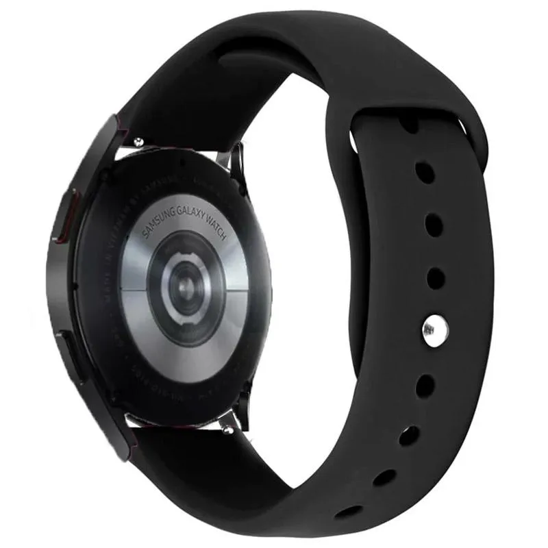 Силіконовий ремінець Sport для Smart Watch 20mm Чорний / Black
