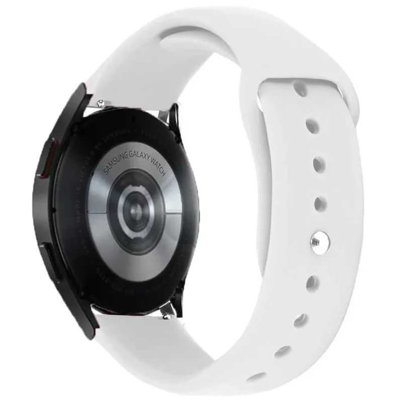 Силіконовий ремінець Sport для Smart Watch 22mm Білий / White