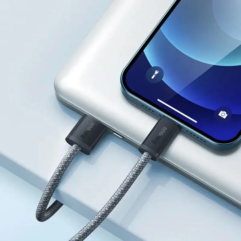 Дата кабель Baseus Dynamic Series USB to Lightning 2.4A Slate Gray — фото 4