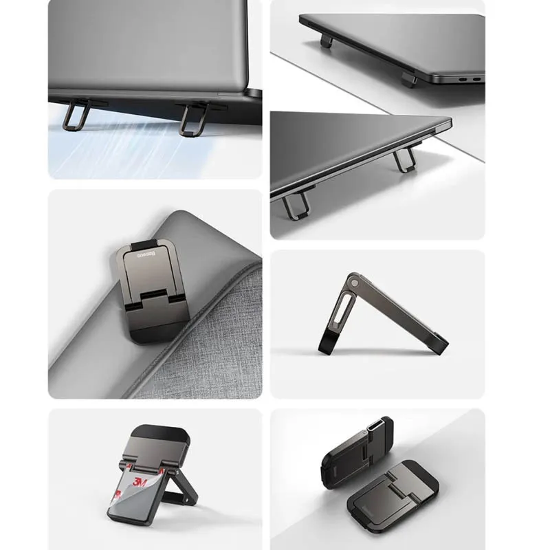 Підставка для ноутбуку Baseus Slim Laptop Kickstand Gray — фото 3