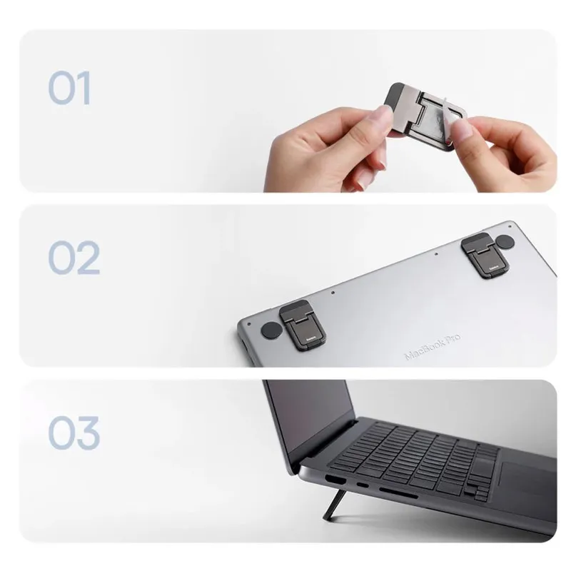 Підставка для ноутбуку Baseus Slim Laptop Kickstand Gray — фото 4