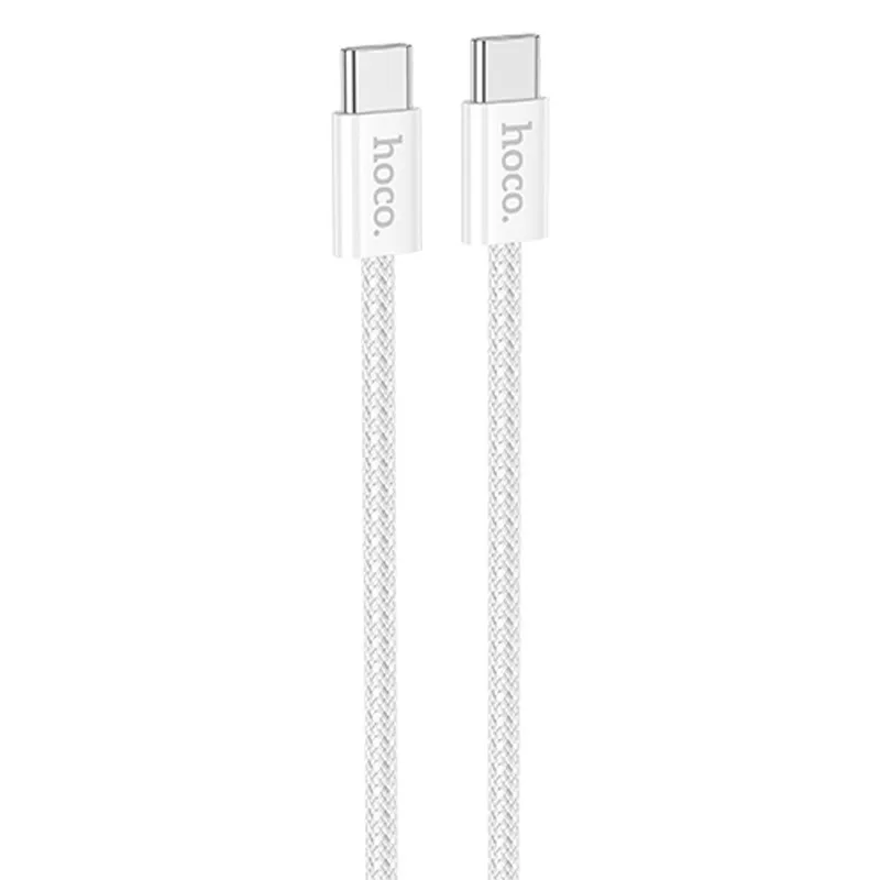 Дата кабель Hoco X104 Source 60W Type-C to Type-C White