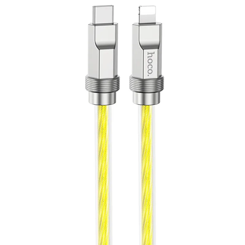 Дата кабель Hoco U113 Solid 20W Type-C to Lightning Gold