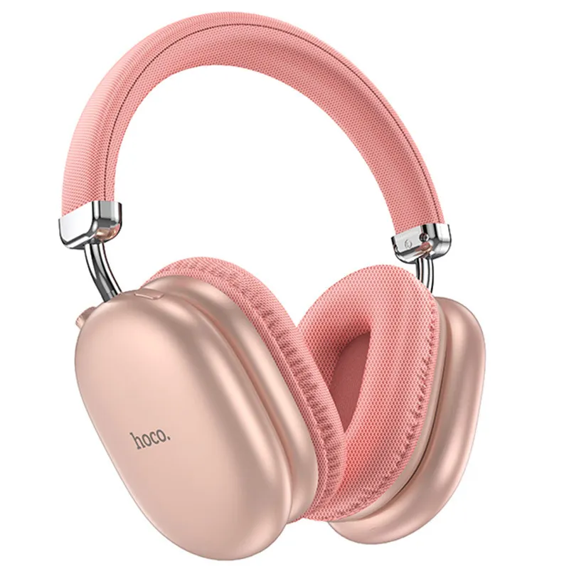 Накладні бездротові навушники Hoco W35 Max Joy Pink