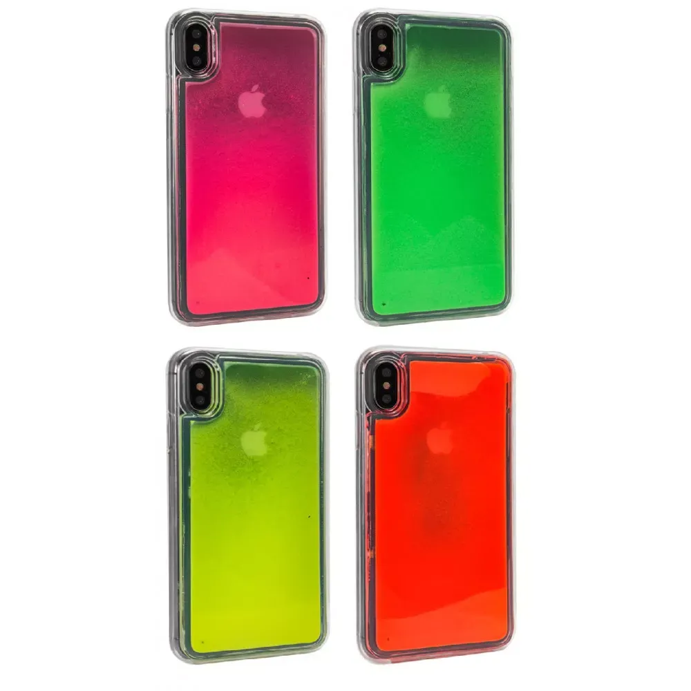 Liquid Glow Night Sand TPU Case  iPhone Xs — Green - фото 3