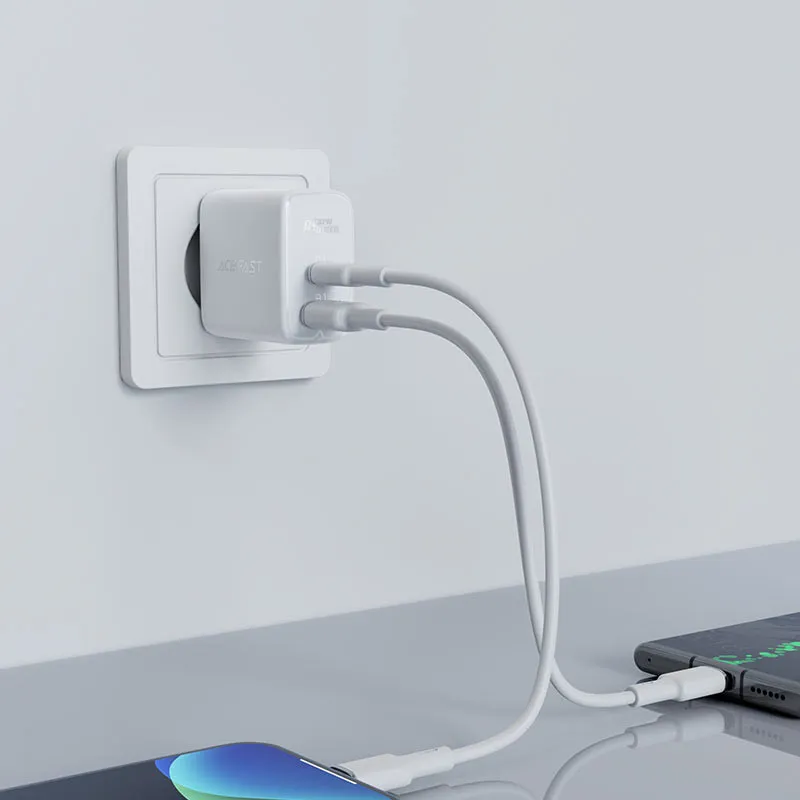 МЗП Acefast A5 PD32W+QC3.0 White — фото 3