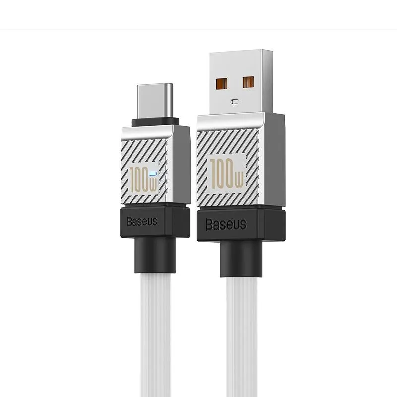 Дата кабель Baseus CoolPlay Series USB to Type-C 100W White — фото 2