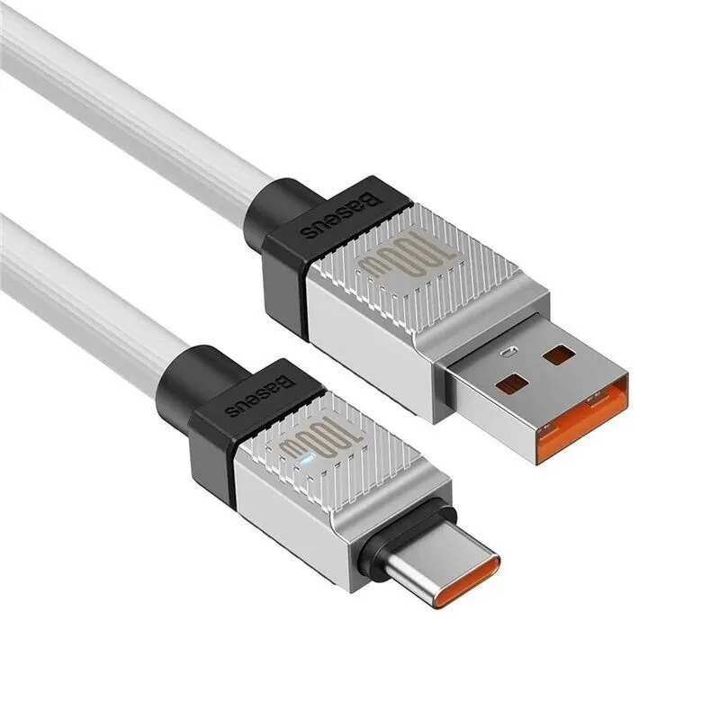 Дата кабель Baseus CoolPlay Series USB to Type-C 100W White — фото 4
